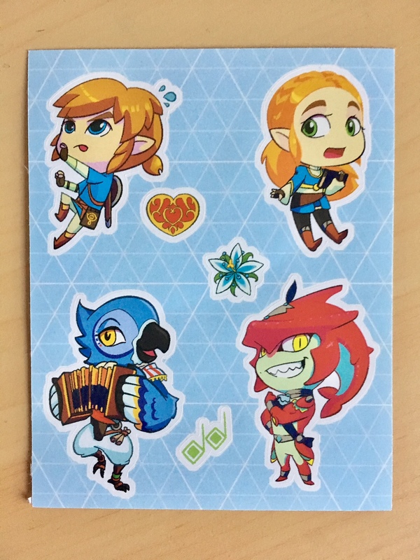 Breath of the Wild sticker sheet