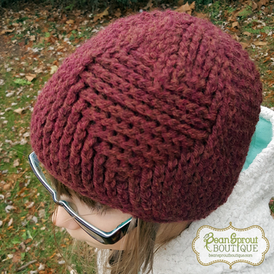 Heart embossed beanie (rts)