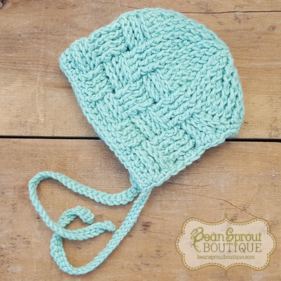 Basket weave bonnet