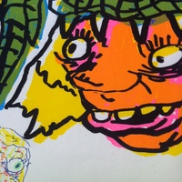 Blob Revelations Screen Print #1 Reptile-Lady-Thing! - Thumbnail 2