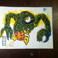Blob Revelations Screen Print #1 Reptile-Lady-Thing! - Thumbnail 3