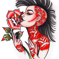 "She's the One" Punk Lady Tattoo Reference Book - Thumbnail 1