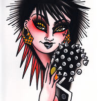 "She's the One" Punk Lady Tattoo Reference Book - Thumbnail 2