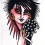 "She's the One" Punk Lady Tattoo Reference Book-2