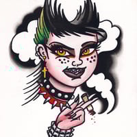 "She's the One" Punk Lady Tattoo Reference Book - Thumbnail 3