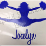Custom Car decal-Cheerleader-1