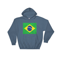 Brazil design Hooded Sweatshirt graphic on the front - Thumbnail 4