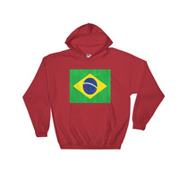 Brazil design Hooded Sweatshirt graphic on the front - Thumbnail 7