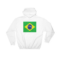Brazil design Hooded Sweatshirt graphic on the back - Thumbnail 1