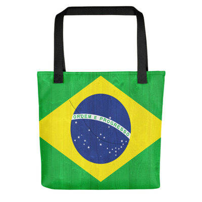 Brazil design tote bag