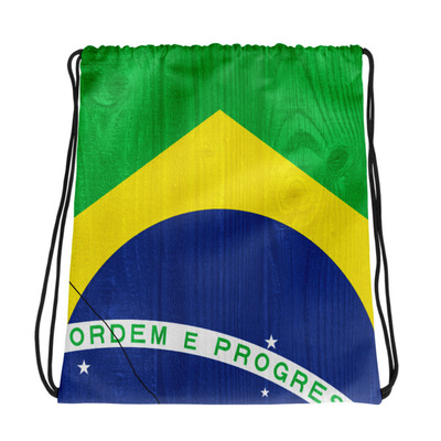 Brazil design drawstring bag