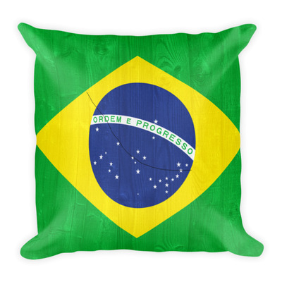 Brazil design square pillow