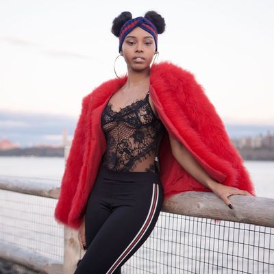 Lace me up one piece (black)