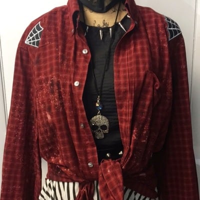 Spider webbed bleached flannel - Thumbnail 2