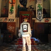 Mr. Robot Spiked Demin Jacket - Thumbnail 1