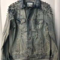 Mr. Robot Spiked Demin Jacket - Thumbnail 2