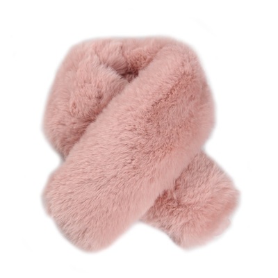 Rabbit fur warm scarf