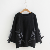 Lace up lolita pastel sweater - Thumbnail 2