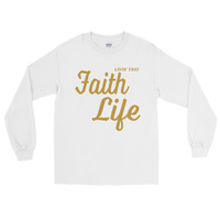"Faith Life" Unisex Long Sleeve T-Shirt - Thumbnail 1