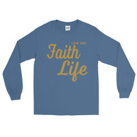 "Faith Life" Unisex Long Sleeve T-Shirt - Thumbnail 5