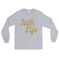 "Faith Life" Unisex Long Sleeve T-Shirt - Thumbnail 6