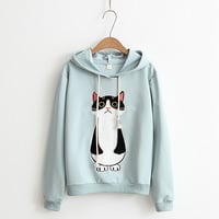 Kawaii cat hoodie - Thumbnail 3