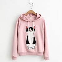 Kawaii cat hoodie - Thumbnail 1