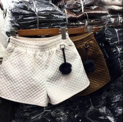 Diamond checkered thick shorts