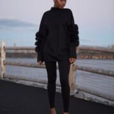 Furry girl, furry world (black)