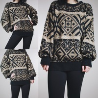 RESERVED FOR @_ixelxocliw - Vintage 90s "Hogwarts" Inspired Graphic Sweater  - Thumbnail 1