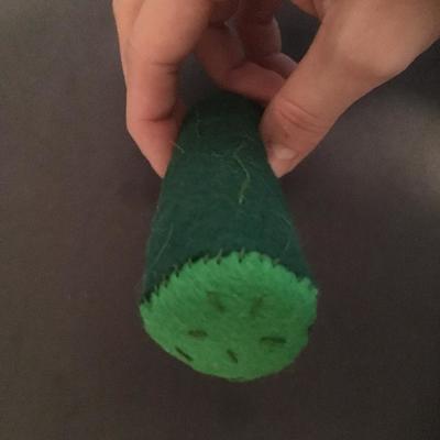 'the cucumber' custom catnip toy!