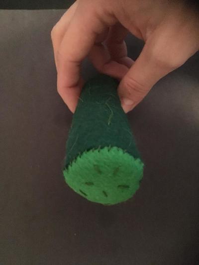 'The Cucumber' custom catnip toy!