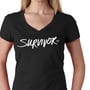 Survivor V-Neck T-Shirt (Unisex)-1
