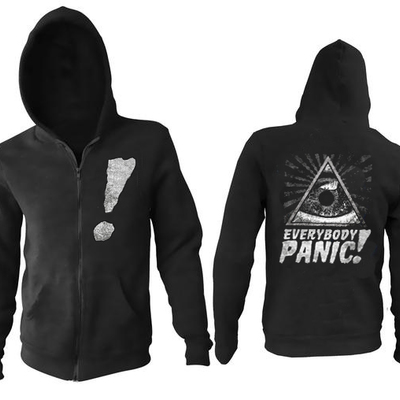 Everybody panic! all seeing panic zip up hoodie