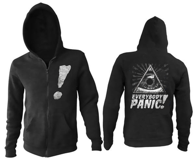 Everybody panic! all seeing panic zip up hoodie