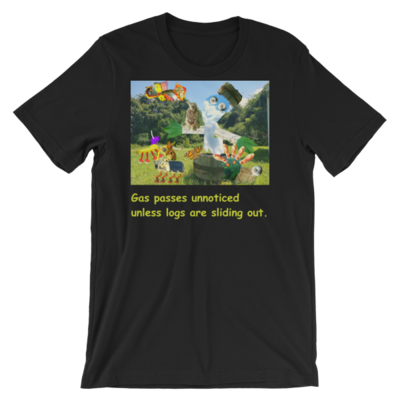 Short-sleeve unisex t-shirt "gas passes" - Thumbnail 3