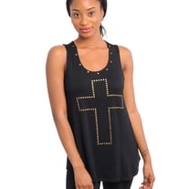 Studded Cross Top