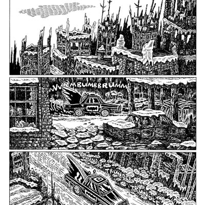 Twilight of the bat page 1 (original art)