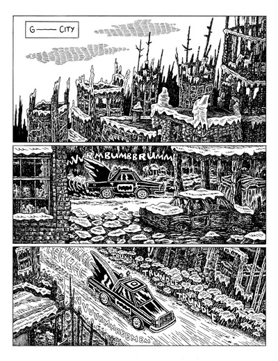 Twilight of the Bat page 1 (original art)