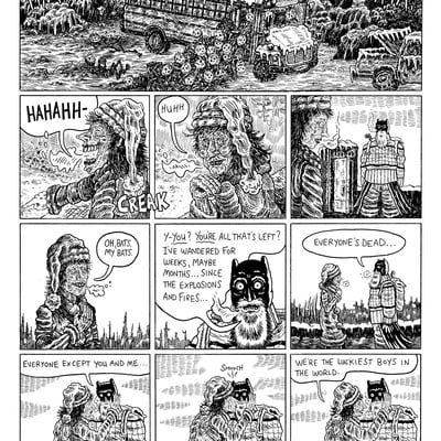 Twilight of the bat page 4 (original art)