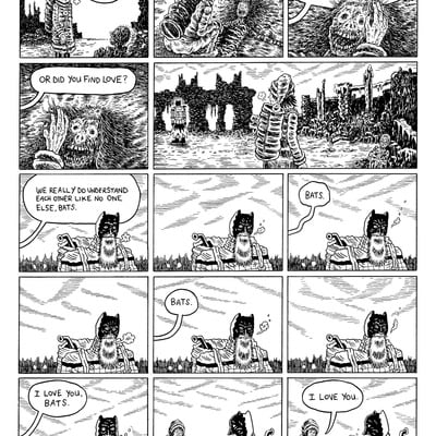 Twilight of the bat page 6 (original art)