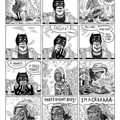 Twilight of the bat page 12 (original art)