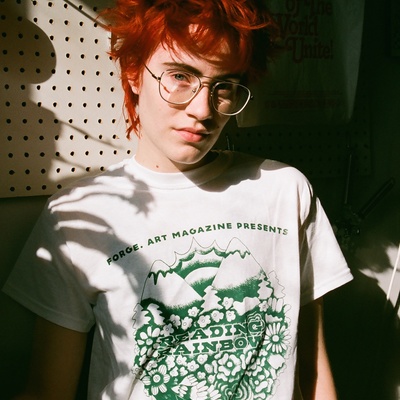 Reading rainbow poetry festival t-shirt designed by leesh adamerovish