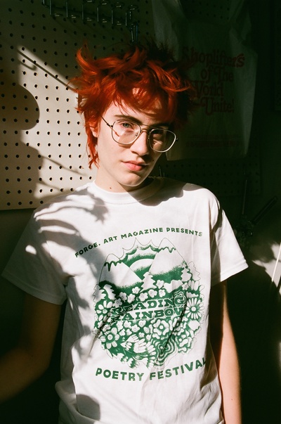 Reading Rainbow Poetry Festival T-Shirt designed by Leesh Adamerovish