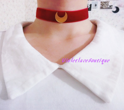 Sailor Moon Velvet Red Choker