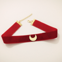 Sailor Moon Velvet Red Choker - Thumbnail 2