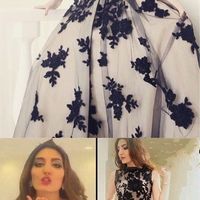 New arrival prom dress, black lace appliques prom dress, prom gowns, evening dresses, cheap prom dress, PD17691 - Thumbnail 1