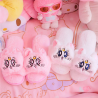 Cartoon Sailor Moon Luna Cat Furry Slippers - Thumbnail 2