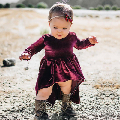 Wine velvet high low tunic 