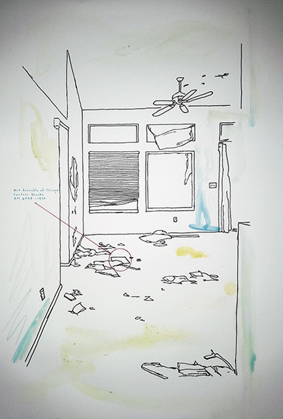 destroyed room #3 (certain blacks - 1970)